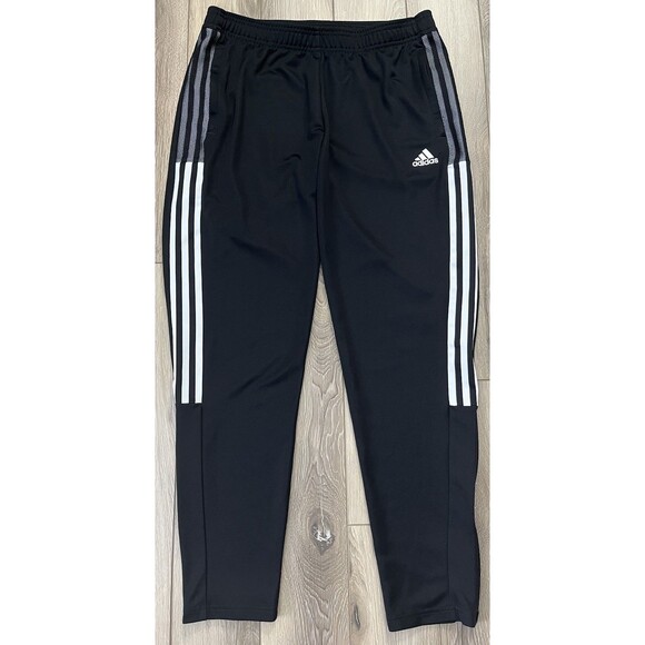 Adidas Primegreen Sweatpants Black Tiro Aeroready Track Joggers 3-Stripes Sz L - Picture 2 of 9